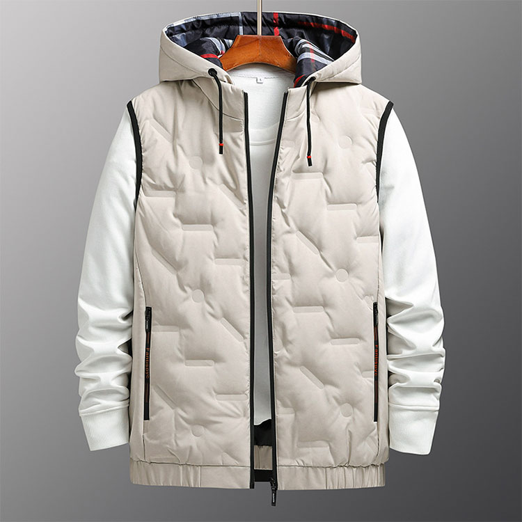Down Vest Hoodie