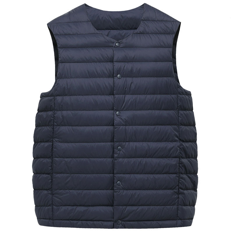 Down Vest Under Suit Jacket