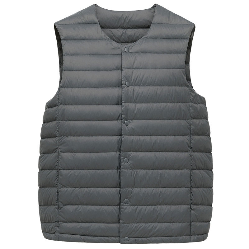 Down Vest Under Suit Jacket